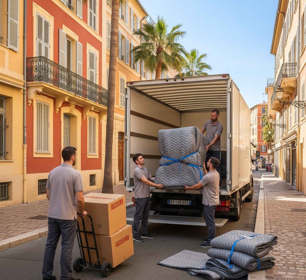 Déménagement longue distance entre Paris et Nice