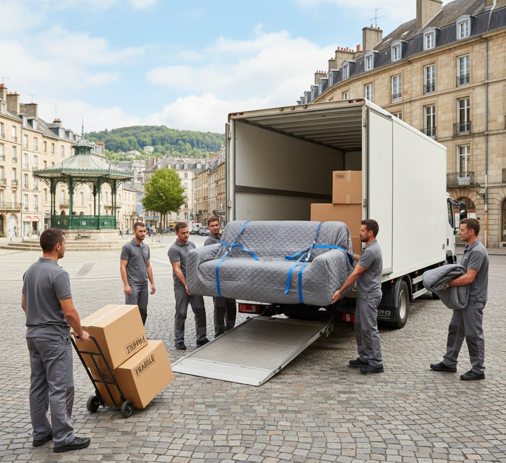 Déménagement longue distance entre Paris et Saint-Étienne