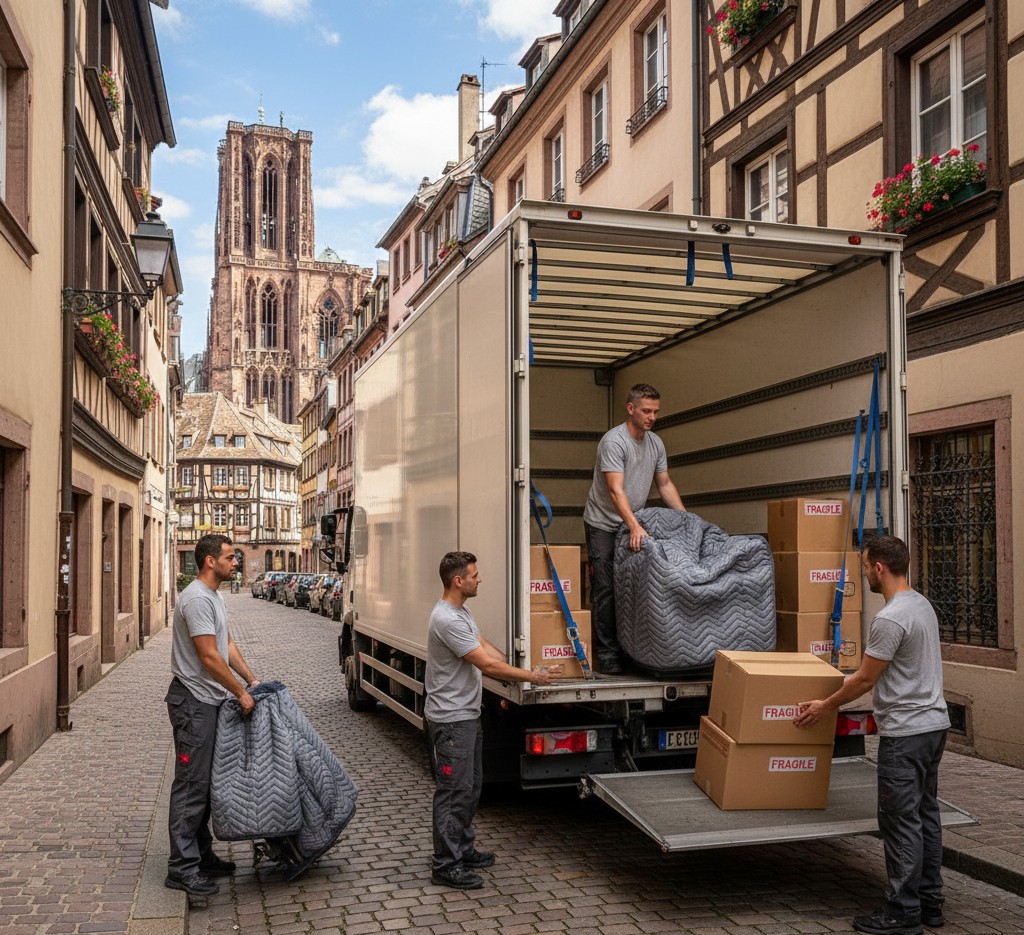 Déménagement longue distance entre Paris et Strasbourg